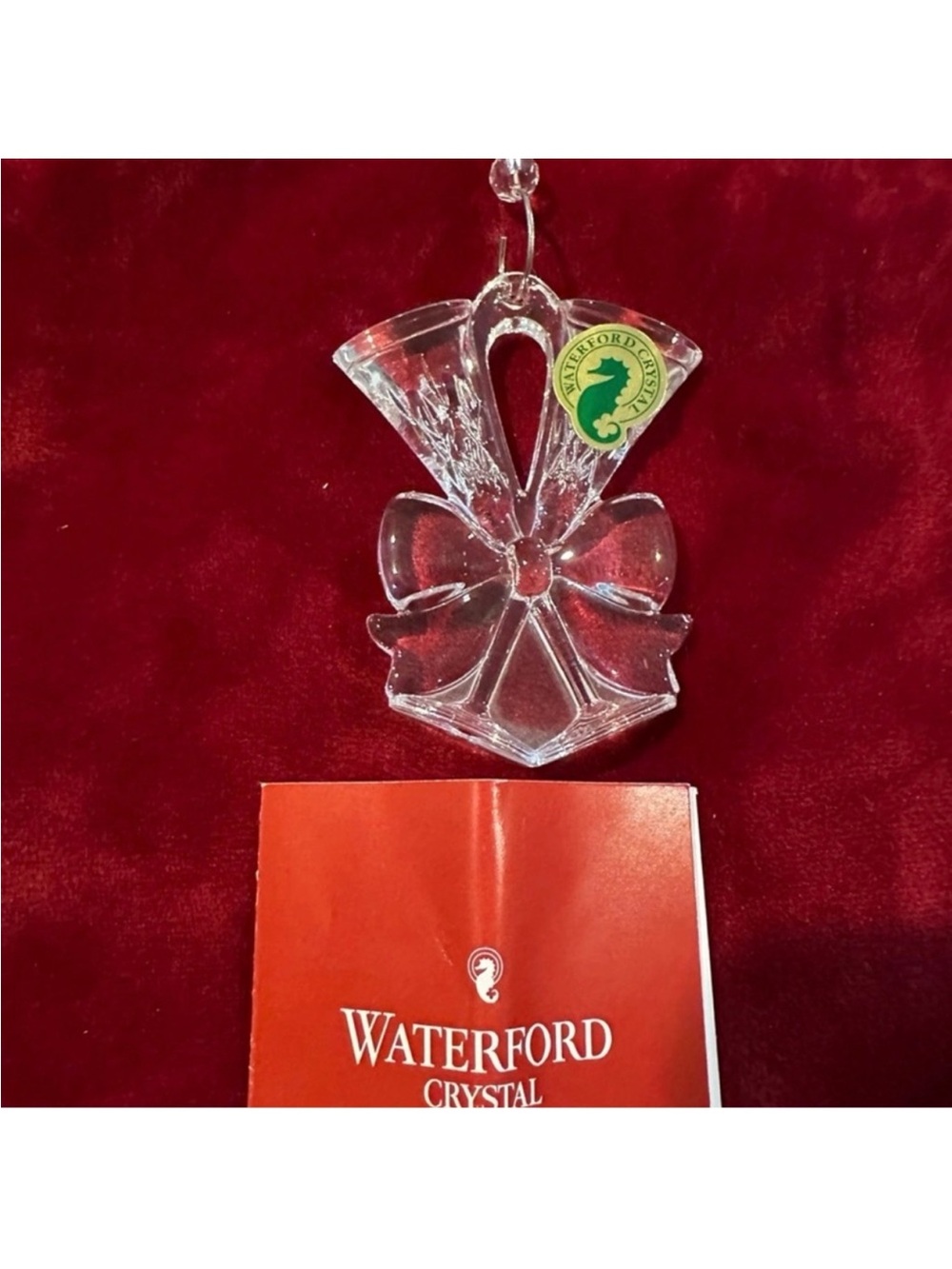 Waterford Clear Crystal Champagne 🥂Ornament with Hang Loop